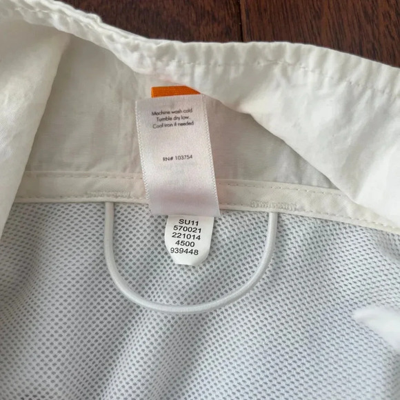 Lucy | Belted Safari-Style Lightweight Windbreaker - White / Sz S - Picture 10 of 11